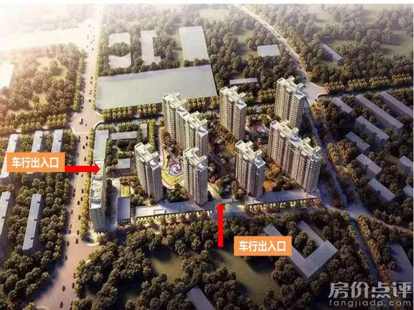 车行出入口分布